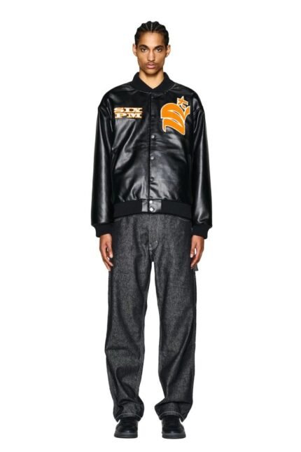 6PM COLLEGE JACKET SLAWN BLACK