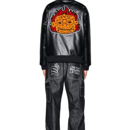 6PM COLLEGE JACKET SLAWN BLACK