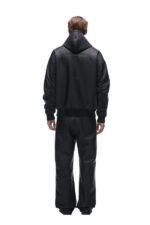 6PM CRINKLE ZIP JACKET BLACK