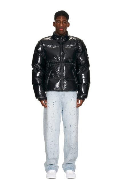 6PM DOWN JACKET BLACK SHINY