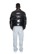 6PM DOWN JACKET BLACK SHINY
