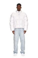 6PM DOWN JACKET WHITE SHINY