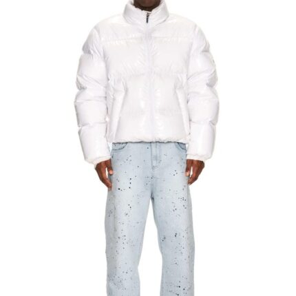 6PM DOWN JACKET WHITE SHINY