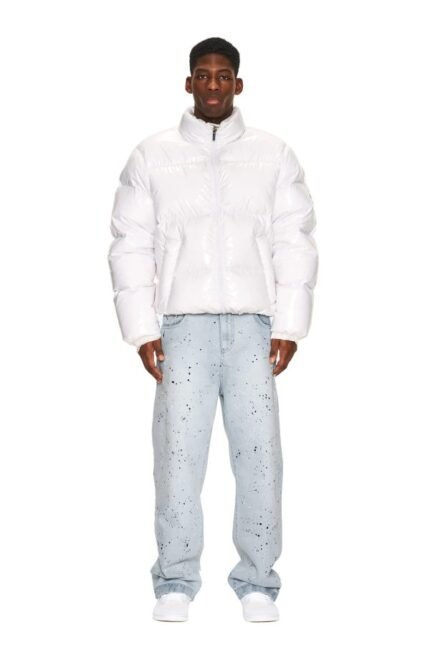 6PM DOWN JACKET WHITE SHINY