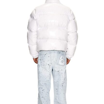 6PM DOWN JACKET WHITE SHINY