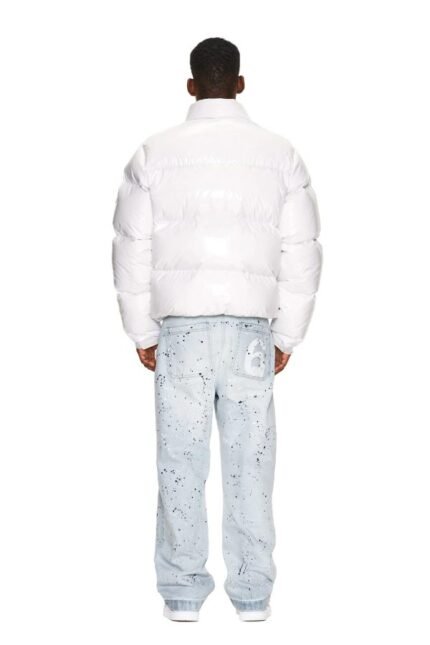 6PM DOWN JACKET WHITE SHINY