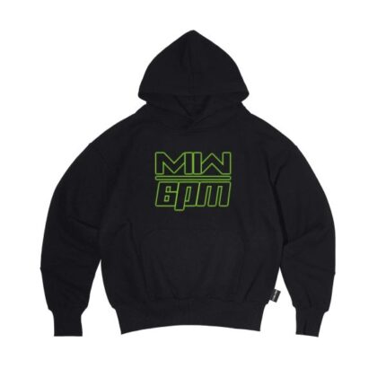 6PM Logo Hoodie Black