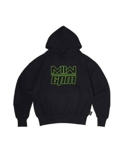 6PM Logo Hoodie Black