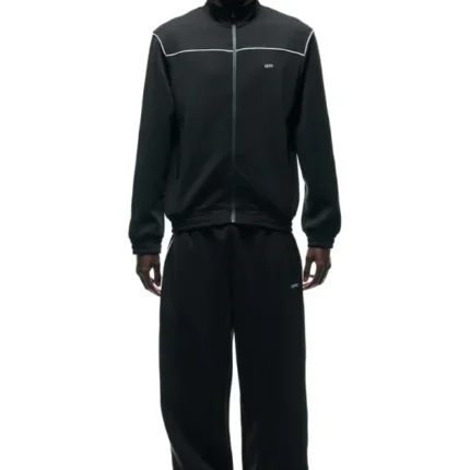 6PM NEOPRENE TRACK JACKET BLACK
