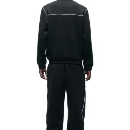 6PM NEOPRENE TRACK JACKET BLACK