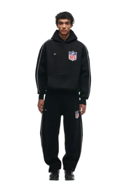 6PM SHIELD LOGO HOODIE BLACK