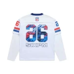 6PM Season NFL LAYERED MESH LONGSLEEVE WHITE