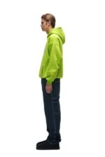 6PM double hoodie lime