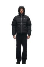 6PM puffer jacket black