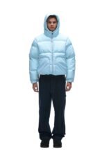6PM puffer jacket ice blue