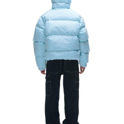 6PM puffer jacket ice blue