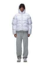 6PM puffer jacket white