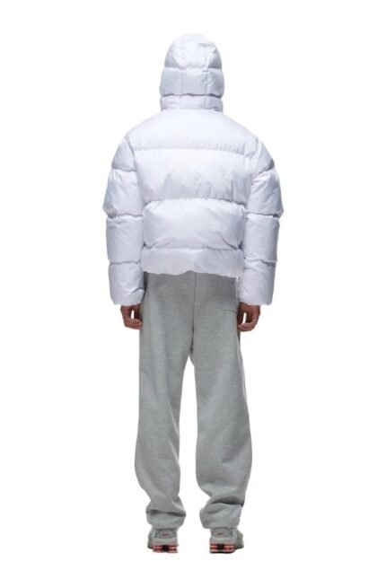 6PM puffer jacket white