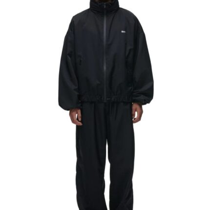 6PM track jacket-black