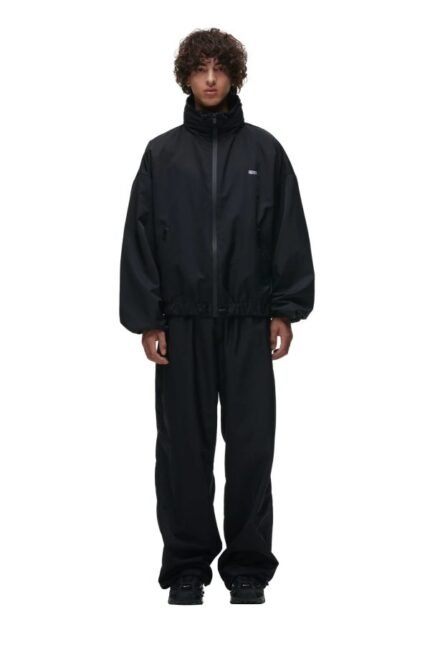 6PM track jacket-black
