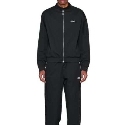 6PM track jacket new black