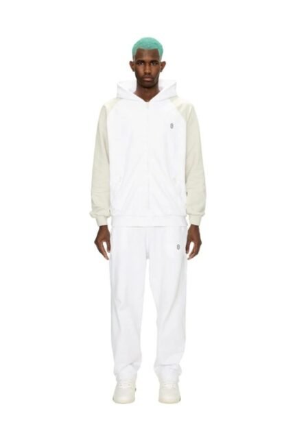 6pm 2-TONE HOODIE WHITE