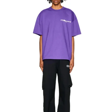 6pm Fuck Love T-Shirt Purple