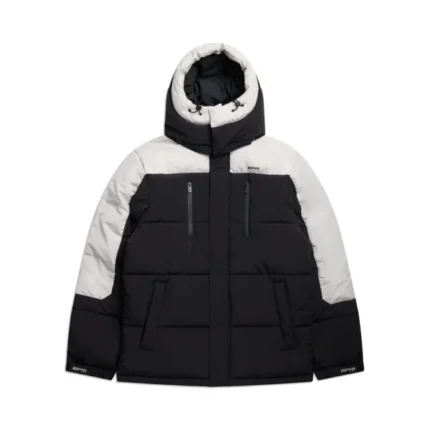 Coach puffer coat black