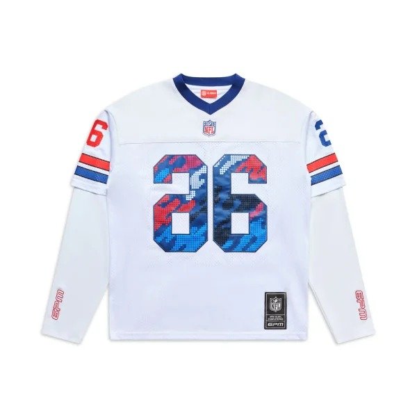 6PM Season NFL Layered Mesh Longsleeve White2 6PM Season NFL Layered Longsleeve